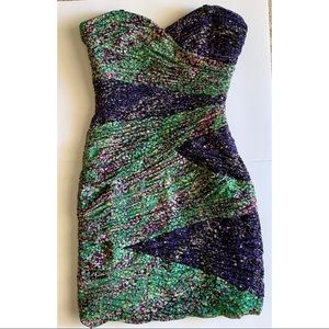 BCBG Short Strapless Cocktail Dress - Size 6/8